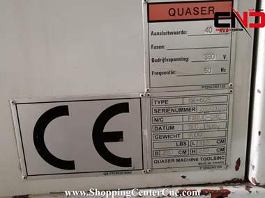 فرز سی ان سی سه محور دو پالت Quaser MK 60S ساخت تایوان